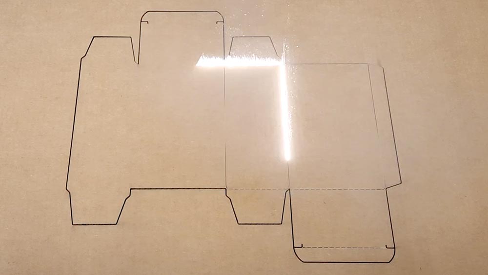 Laser cutting cardboard 