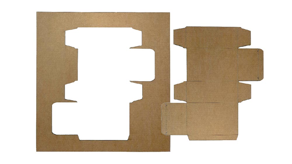 Example die-cutting cardboard Example die-cutting cardboard
